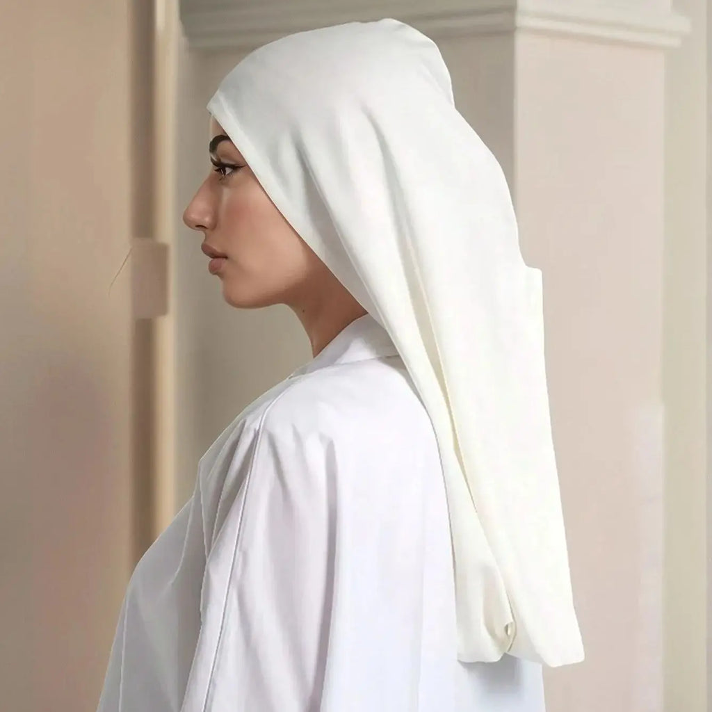 Sous-hijab en coton extensible Zellina - vue portée