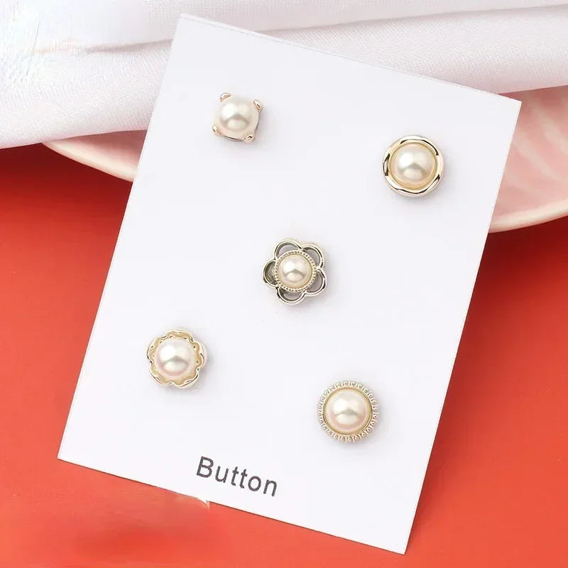 Ensemble d'Épingles à Hijab en Métal — Broches Magnétiques Perlées