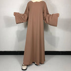 Abaya Nida Unie — 15 Couleurs, Ceinture Offerte