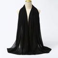 Hijab en mousseline - coloris Noir